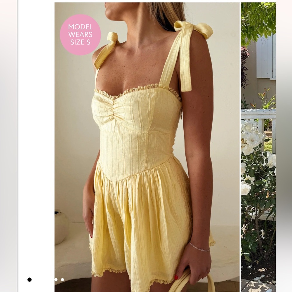 Show Me Your Mumu Regal Romper Size S Lemonade
